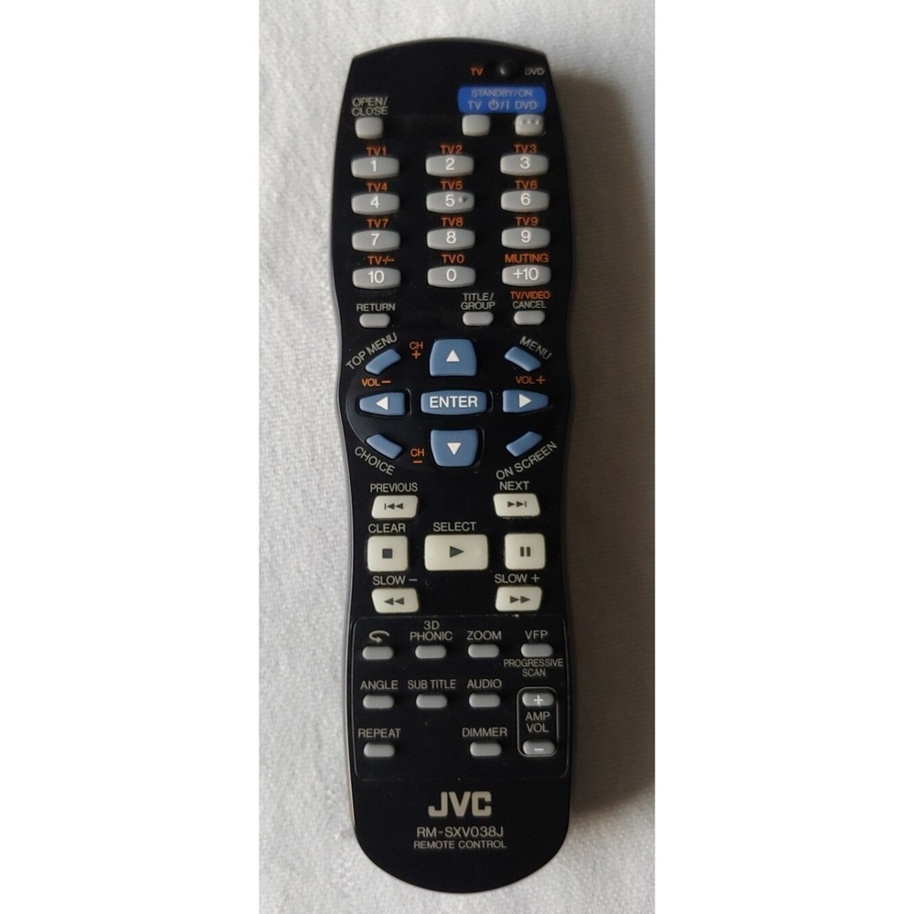 JVC Remote RM-SXV038J Excellent Condition XVN50BK XVN55SL XVN50BK XVN55SL